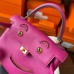Hermes Kelly Doll Quelle Idole Bag in Rose Purple Swift Calfskin