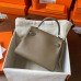 Hermes Kelly Doll Quelle Idole Bag in Taupe Swift Calfskin