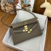 Hermes Kelly Elan Handmade Bag In Taupe Chevre Mysore Leather