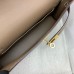 Hermes Kelly Elan Handmade Bag In Taupe Chevre Mysore Leather