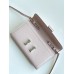 Hermes Constance To Go Wallet in Mauve Pale Epsom Calfskin