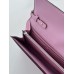 Hermes Constance To Go Wallet in Mauve Sylvestre Epsom Calfskin