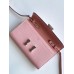 Hermes Constance To Go Wallet in Pink Epsom Calfskin