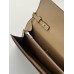 Hermes Constance To Go Wallet in Taupe Epsom Calfskin