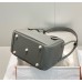 Hermes Lindy 26cm Bag In Gris Meyer Clemence Leather