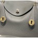 Hermes Lindy 26cm Bag In Gris Meyer Clemence Leather