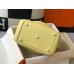 Hermes Lindy 26cm Bag In Jaune Poussin Clemence Leather