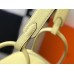 Hermes Lindy 26cm Bag In Jaune Poussin Clemence Leather