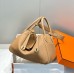 Hermes Lindy 30cm Bag In Chai Clemence Leather