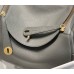 Hermes Lindy 30cm Bag In Gris Meyer Clemence Leather