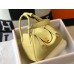 Hermes Lindy 30cm Bag In Jaune Poussin Clemence Leather