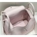Hermes Lindy 30cm Bag In Mauve Pale Clemence Leather