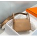 Hermes Lindy Mini Bag In Chai Clemence Leather