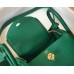 Hermes Lindy Mini Bag In Green Clemence Leather