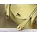 Hermes Lindy Mini Bag In Jaune Poussin Clemence Leather