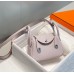 Hermes Lindy Mini Bag In Mauve Pale Clemence Leather