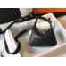 Hermes Mini Lindy Bag In Black Clemence Leather