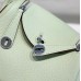 Hermes Lindy Mini Bag In Vert Fizz Clemence Leather