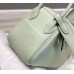 Hermes Lindy Mini Bag In Vert Fizz Clemence Leather