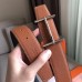 Hermes H dAncre Reversible Belt In Brown/Noir Leather