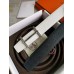 Hermes H dAncre Reversible Belt In Black/White Epsom Leather