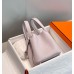 Hermes Picotin Lock 18 Bag In Mauve Pale Clemence Leather