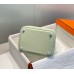 Hermes Picotin Lock 18 Bag In Vert Fizz Clemence Leather