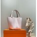 Hermes Picotin Lock 22 Bag In Mauve Pale Clemence Leather