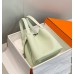 Hermes Picotin Lock 22 Bag In Vert Fizz Clemence Leather