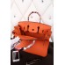 Hermes Orange Clemence Birkin 40cm Handmade Bag