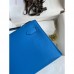 Hermes Kelly Pochette Handmade Bag In Blue Zanzibar Swift Calfskin