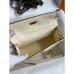 Hermes Kelly Pochette Handmade Bag In Nata Swift Calfskin