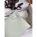 Hermes Kelly Pochette Handmade Bag In Vert Fizz Swift Calfskin