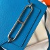 Hermes Mini Sac Roulis 18cm Bag In Blue Hydra Evercolor Calfskin