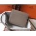 Hermes Mini Sac Roulis 18cm Bag In Grey Evercolor Calfskin