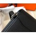 Hermes Mini Sac Roulis 18cm Bag In Black Evercolor Calfskin