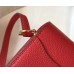 Hermes Mini Sac Roulis 18cm Bag In Red Evercolor Calfskin