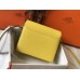 Hermes Mini Sac Roulis 18cm Bag In Yellow Evercolor Calfskin
