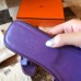 Hermes Oran Slide Sandals In Crocus Epsom Calfskin