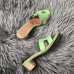 Hermes Oasis Sandals In Vert Criquet Epsom Leather