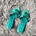 Hermes Oasis Sandals In Vert Veronese Epsom Leather