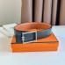 Hermes Tube H Reversible Belt 38MM in Gold Clemence Leather