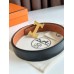 Hermes H Reversible Belt 38MM in Gold Clemence Leather
