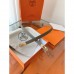 Hermes Etoupe Epsom Kelly Belt With Palladium Hardware