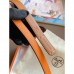 Hermes Orange Epsom Kelly Belt With Palladium Hardware