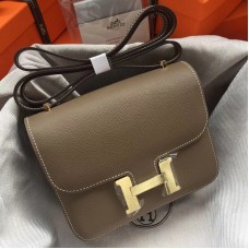 Hermes Mini Constance 18cm Etoupe Epsom Bag
