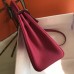 Hermes Rose Red Clemence Kelly 28cm Bag