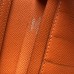 Hermes Orange Epsom Bearn Gusset Wallet