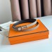 Hermes Ancre Reversible Belt 13MM in Grey Epsom Leather