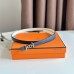 Hermes Ancre Reversible Belt 13MM in White Epsom Leather